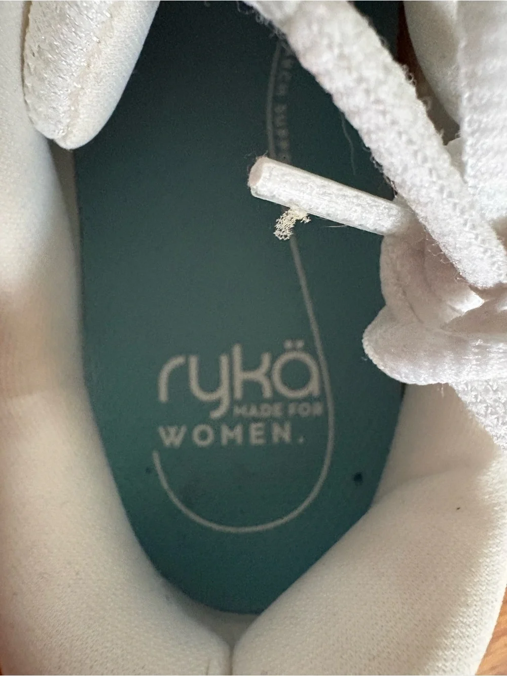 Ryka Women’s White Knit Athletic Sneakers